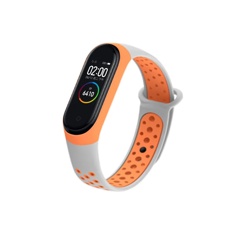 GreyOrange Силиконовый ремешок на запястье для M3, зарядка через usb, стильный умный Браслет, сменный ремешок для часов, браслет, умные аксессуары - Цвет: GreyOrange