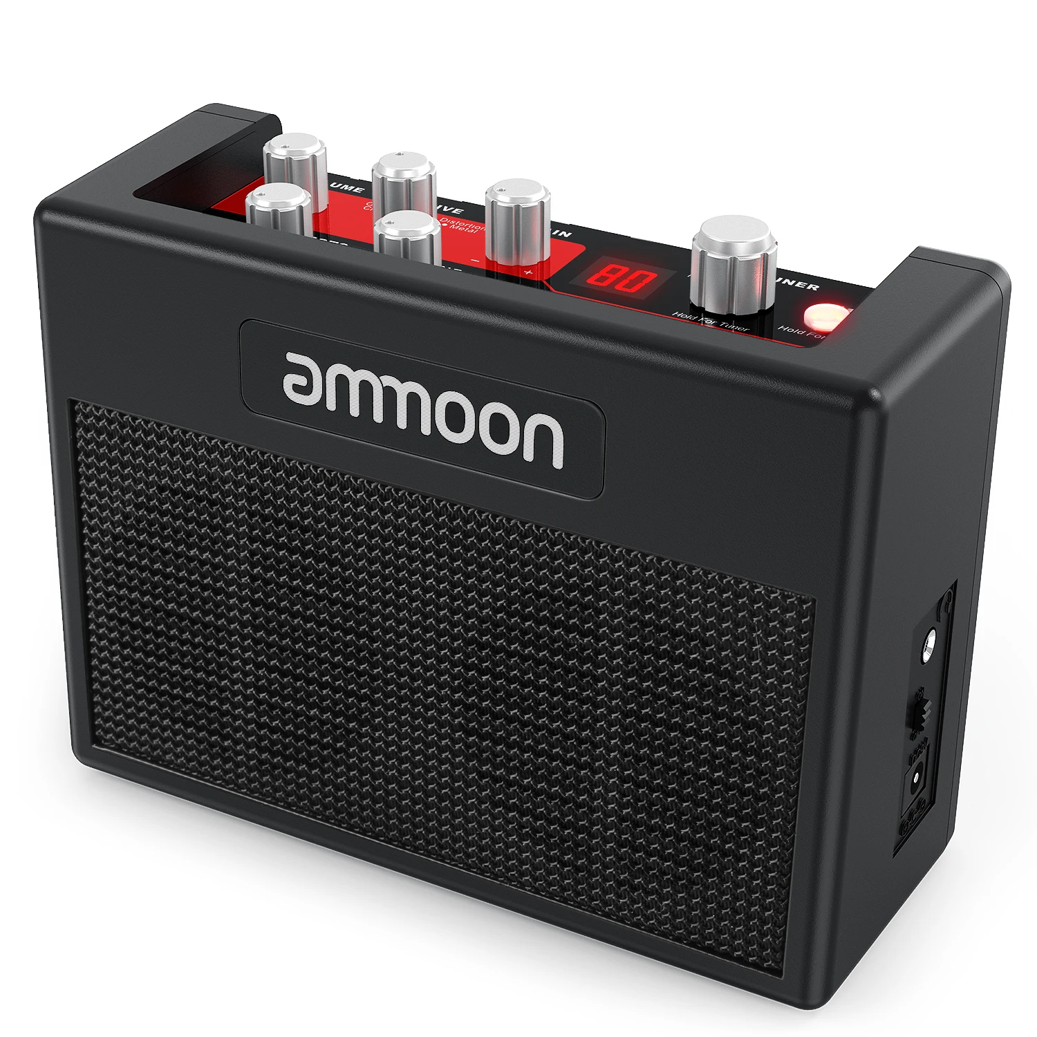 

Ammoon POCKAMP Guitar Amplifier Built-in Multi-effects 80 Drum Rhythms Support Tuner Tap Tempo Function with Power Adapter