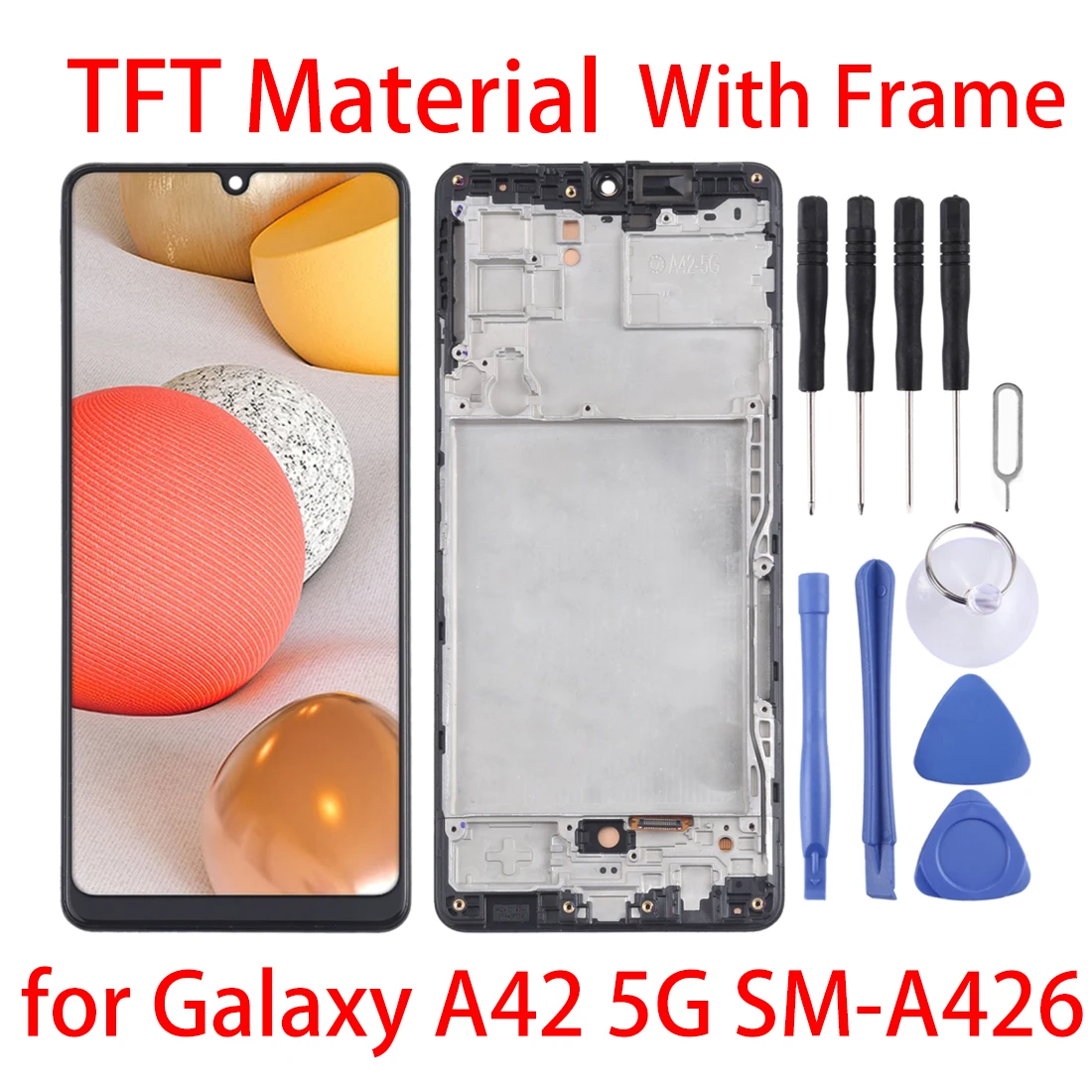 TFT материал для Galaxy A42 ЖК-экран и дигитайзер полная сборка с рамкой Samsung 5G |