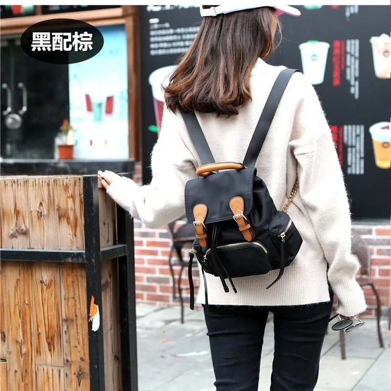 Fashiom Women Backpack Brand Designer Nylon Backpack England Style School Travel Bags Backpack