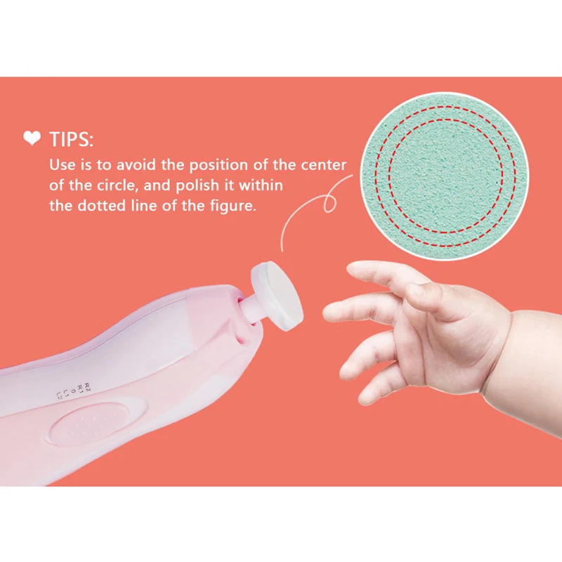ABAY Safe Electric Nail Clipper Cutter Baby Nail Trimmer Manicure Pedicure Clipper Cutter Scissors Kids Infant Nail Care