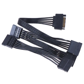 

Hot sale SATA 15Pin 1 to 5 SATA hard drive power line hard disk expansion line