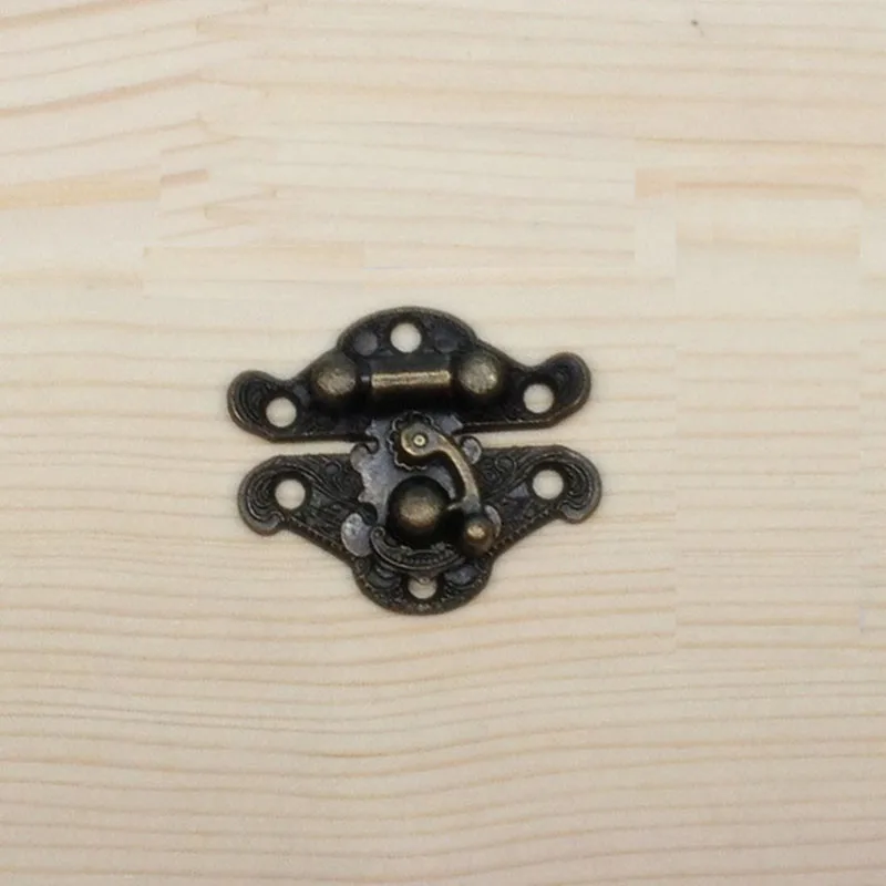 1pc/2pcs/6pcs 28*23mm 작은 나무 상자 Hasp 버클 Hasp 보석 나무 상자 잠금 캐치 래치 버클 클램프 하드웨어 합금 버클
