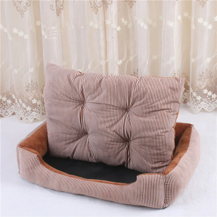 

Dog Bed Pet Bed Kennel Bed For Dogs Striped Cat Winter Warm Sleeping Bag Puppy Cushion Mat Cat Supplies House For Dogs Bed's Dog