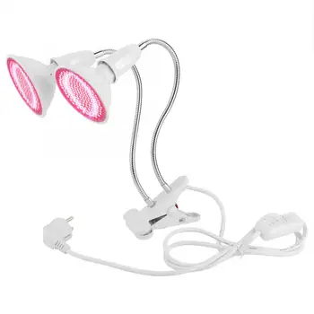 

200LED Grow Light Lamp Bulbs Flexible Desk Clip Holder Indoor Plants Flowers EU Plug Grow Light Bulb