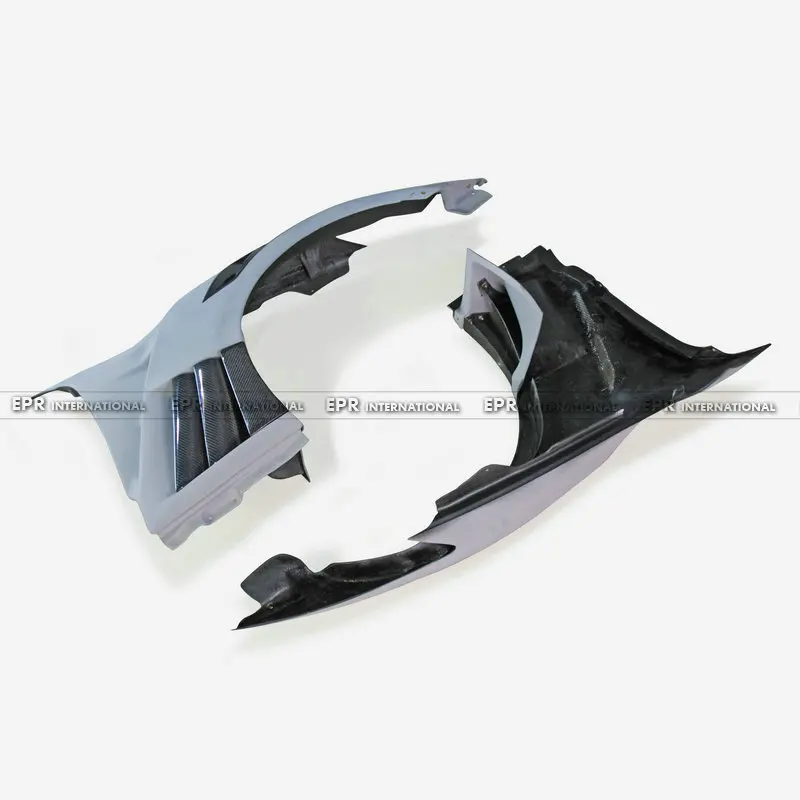 

For Nissan GTR R35 2013 Ver VRS Style Fiber Glass Front Fender (with Carbon Fins + NIS Vents) R35 GT-R Body Kit Racing Part