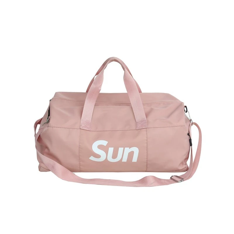 Pink Женская розовая сумка для фитнеса, модная спортивная сумка для спортзала, Мужская черная сумка для тренировок, переносная оксфордская Водонепроницаемая дорожная сумка для выходных - Цвет: Pink