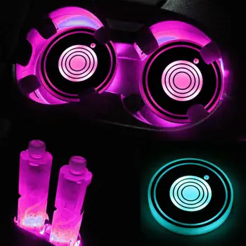 

Coaster Cup Pad LED Light Cover Interior Lamp 7 Color 2pcs Cup Pad Useful
