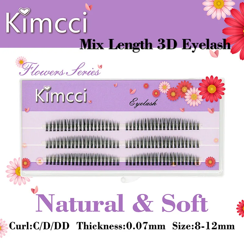 Kimcci 120 узлов/Чехол C/D/DD завитки премиум натуральные синтетические норковые