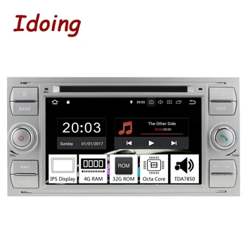 

Idoing 7"2Din Andriod 9.0 Car Radio DVD Multimedia Player PX5 4G+32G Eight Core For Ford Focus2 Mondeo MAX IPS GPS Navigation