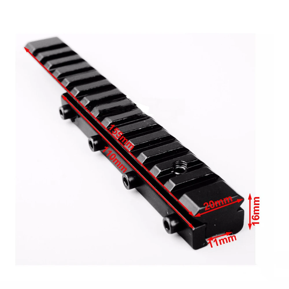 US Stock Hunting 11 mm to 20 Converter Rail Base Mount For Scope laser Sight 155 Accessory Support USPS | Спорт и развлечения