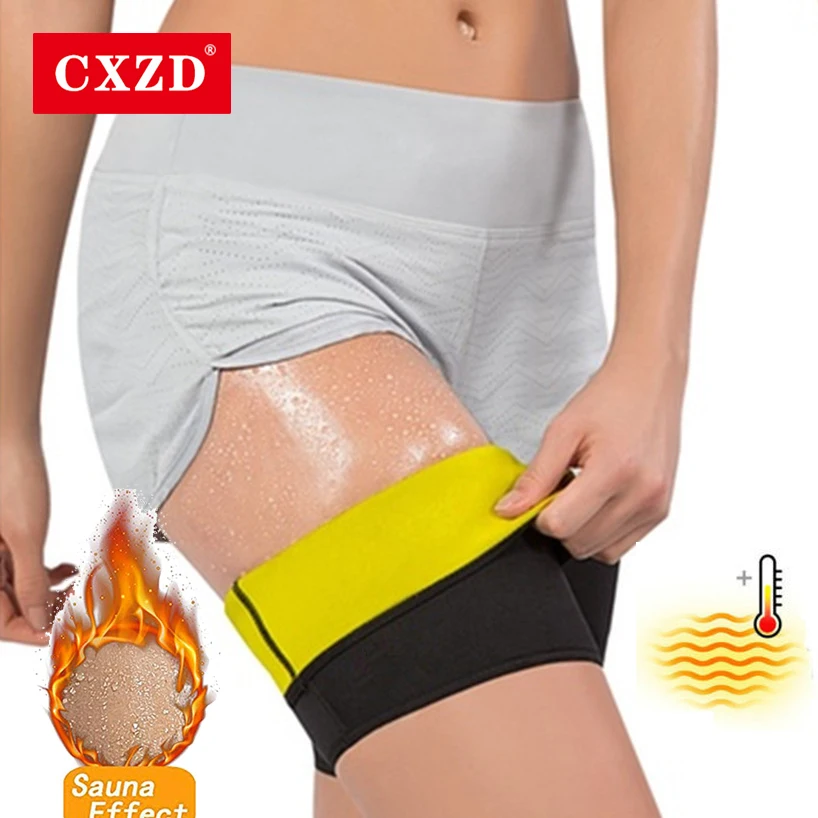 

CXZD Women Leg Shaper Sauna Sweat Thigh Calories off Warmer Slender Slimming Wraps Legs Fat Neoprene Compress Massage Belt