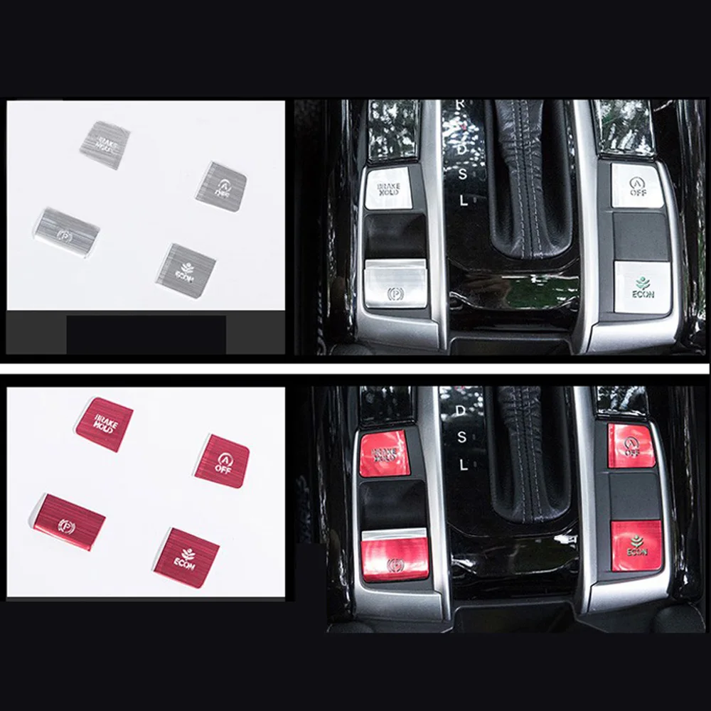 Кнопка P шестерни тормоза держать рамки отделки крышки для Honda Accord Автомобильный интерьер наклейки аксессуар