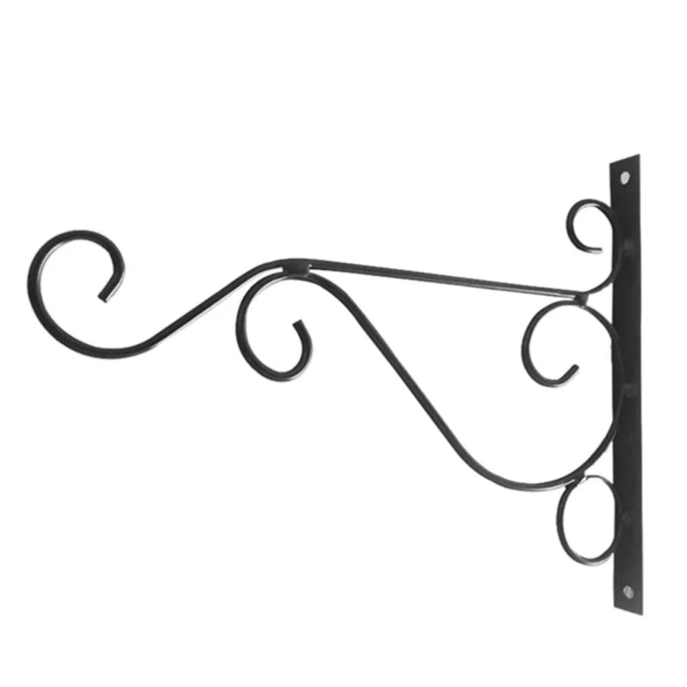 Bold Wrought Iron Flower Stand Wall Hanging Brackets Hooks Frame Hook Basket Bracket Flower Pot Bracket