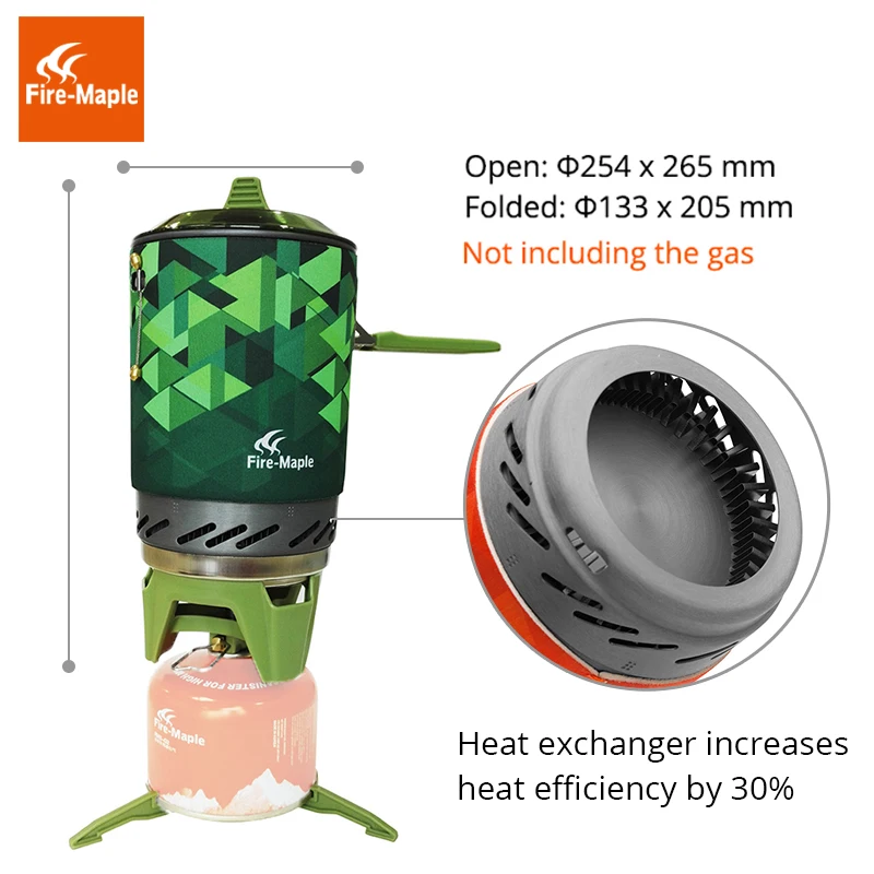  Fire Maple X2 Outdoor Gas Stove Burner Tourist Portable Cooking System With Heat Exchanger Pot FMS-
