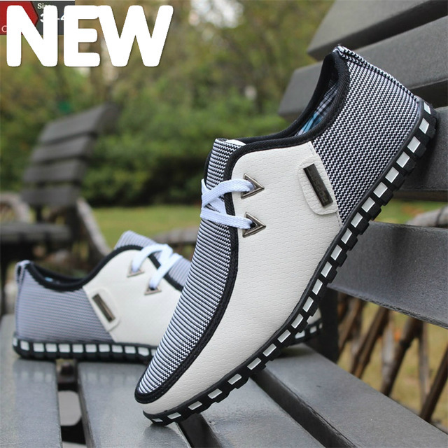 Summer Sneakers Leather Shoes Men Loafers Slip On Casual Shoes Male Flats Driving Shoes SIZE 47 Trainers Zapatos Hombre