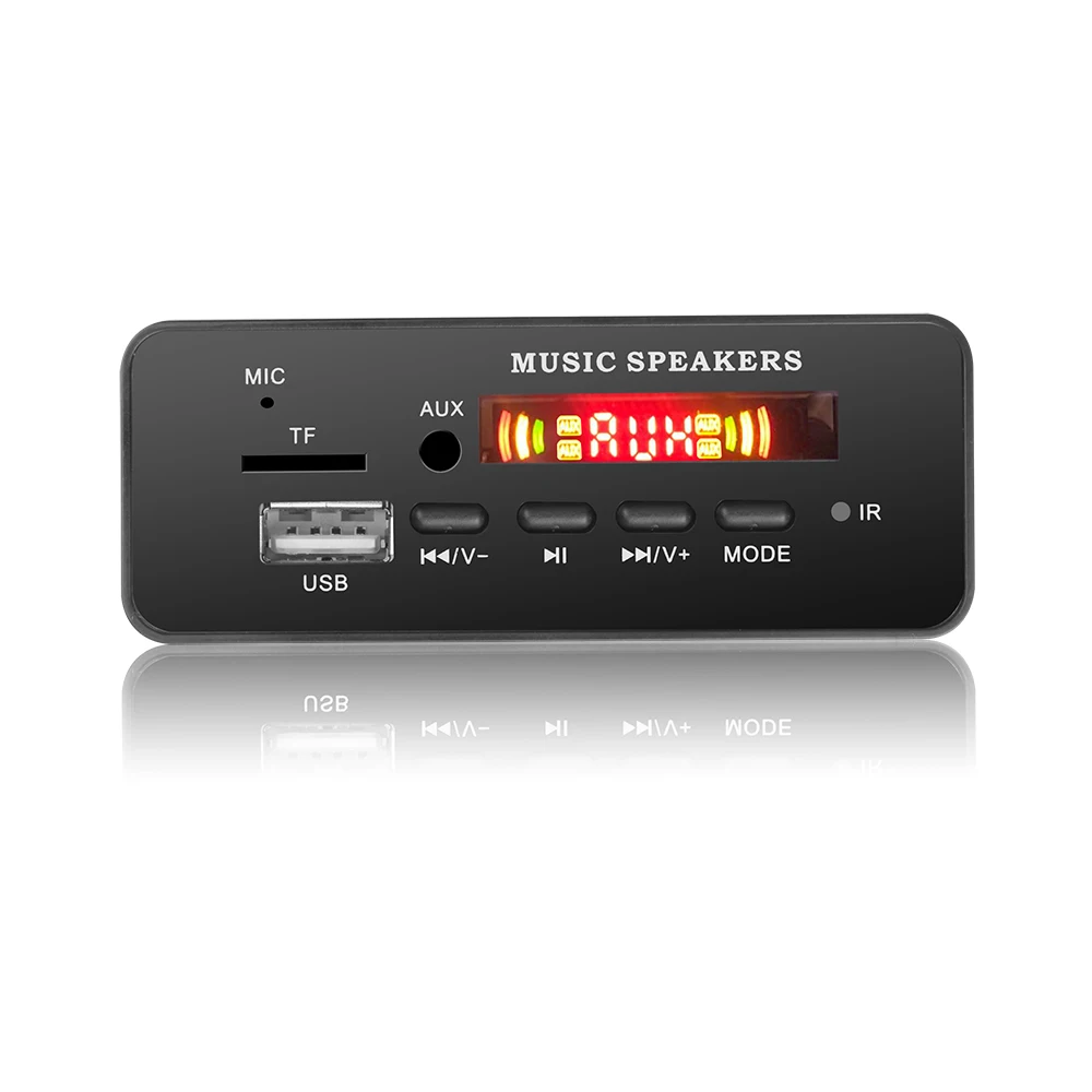 Беспроводной MP3 WMA декодер доска пульт дистанционного управления плеер 12 в Bluetooth 5,0 USB FM AUX TF SD карта модуль Автомобильный Радио MP3 динамик