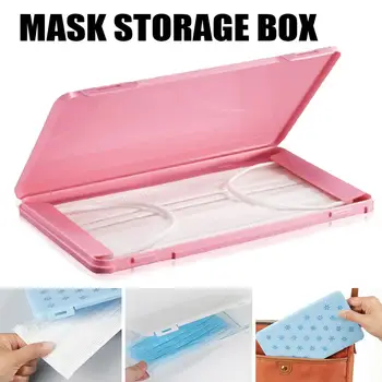 

Disposable Mask Storage Box Dustproof Portable Disposable Mask Case Face Masks Container Organizer Travel Household Items