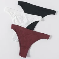 M-XL tongs pour femmes sans couture string culotte brésilienne sous-vêtements Sexy slips en coton taille basse tongs dames Lingerie 2