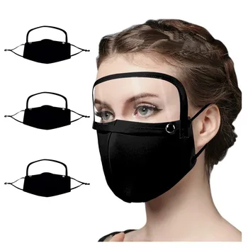 

For Head Eye Faces Protection 3PCS Adult Dustproof Reusable Protect Face ma$k With Detachable Eyes Shield Mouth Caps