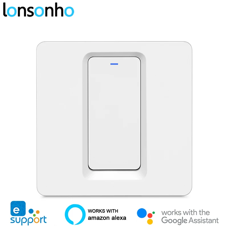  Lonsonho Smart Wifi Switch eWeLink App 1 2 3 Gang EU UK 220V Wireless Remote Control Works With Ale - 4000113927703