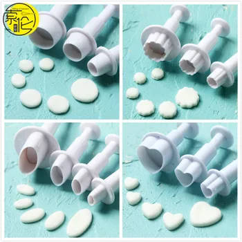 

Square Shape Cake Cookie Plunger Cutter Fondant Gum Paste Cupcake Toppers Mold Biscuit Christmas Decorating ToolSquare Shape Cak