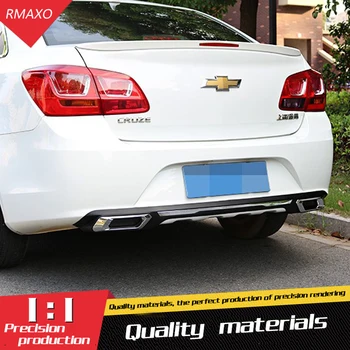 

For Cruze Rear spoiler ABS Rear Bumper Diffuser Bumpers Protector For Cruze Body kit bumper rear lip rear spoiler 2016