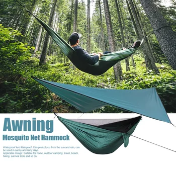 

2 Person Easy Install Beach Waterproof Lightweight Outdoor Camping Hiking Tent With Mosquito Net Windproof Portable Hammock