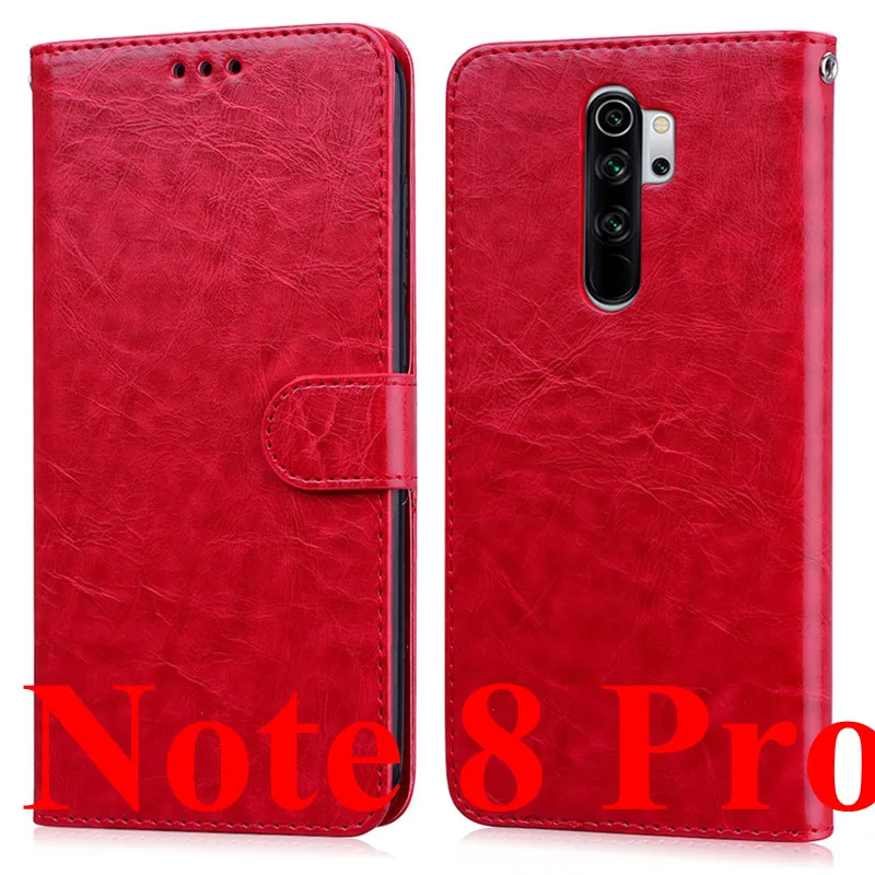 Чехол для телефона для Xiaomi Redmi Note 8 Pro Чехол силиконовый бампер кожаный флип-чехол для Xiaomi Redmi Note 8 PRO Note8 Pro черный Fundas