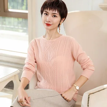 

Helovi 100% cashmere pullovers Winter Sweater Women Cashmere Knitted Women Sweaters And Pullovers mongolian cashmere coat