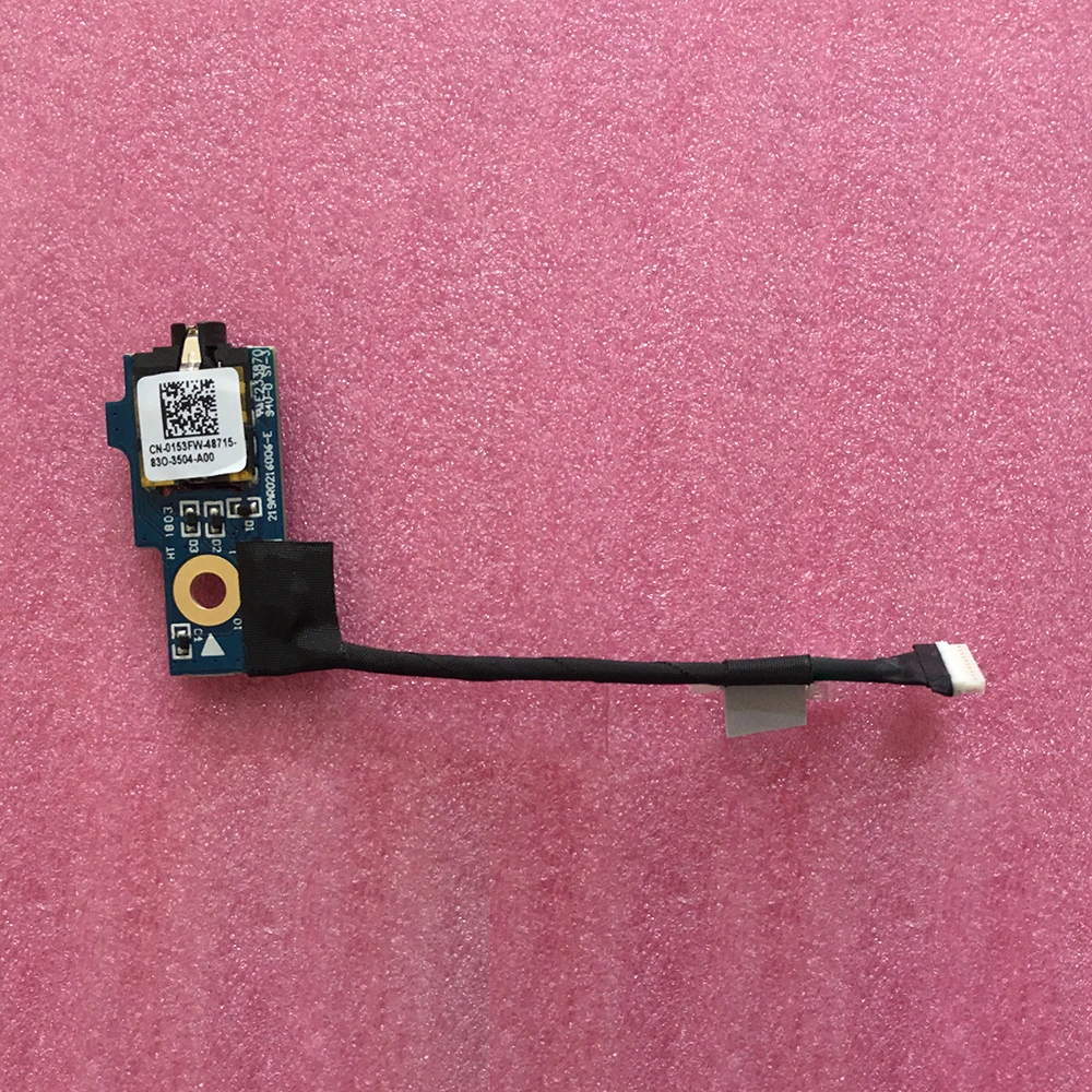 Laptop audio board for Dell Latitude 13 3380 chromebook headphone jack board AUD BD Cable 0153FW