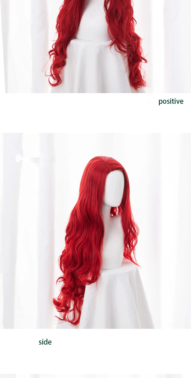 Cosplay&ware Morematch Movie Aquaman Cosplay Wig 80cm Red Long Curly Wavy Heat Resistant Synthetic Hair Women Party & Cap -Zentai shop online H9c3b9a122e9a436f8f36b0fc132e1d35E.jpg