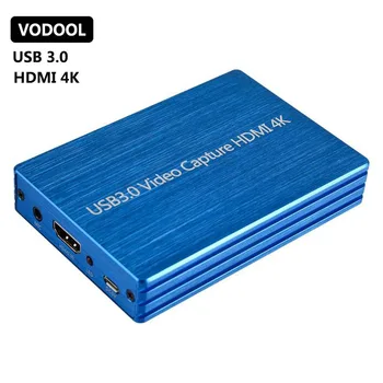

4K HDMI Capture Card 1080P Video Card Capture Box USB3.0 Video Capture Card for Live Broadcast Adjust Settings Video Capture
