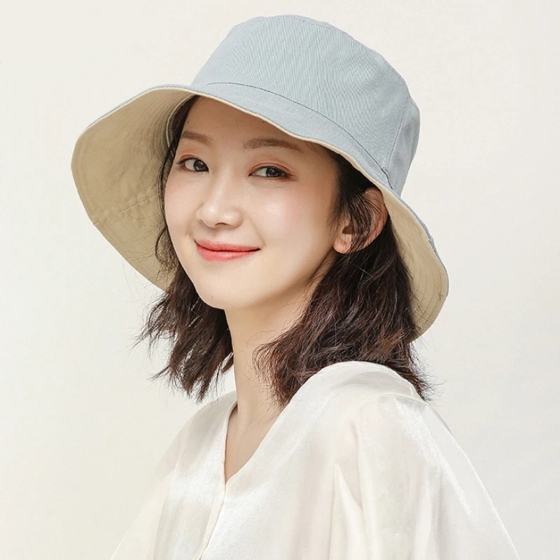 Sun Hat Women Reversible Bucket Hat 