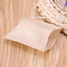 100 шт одноразовые чайные пакетики со шнурком пустые ароматизированные чайные пакетики заживляющая уплотнительная фильтровальная бумага для травяной листовой чай 448B