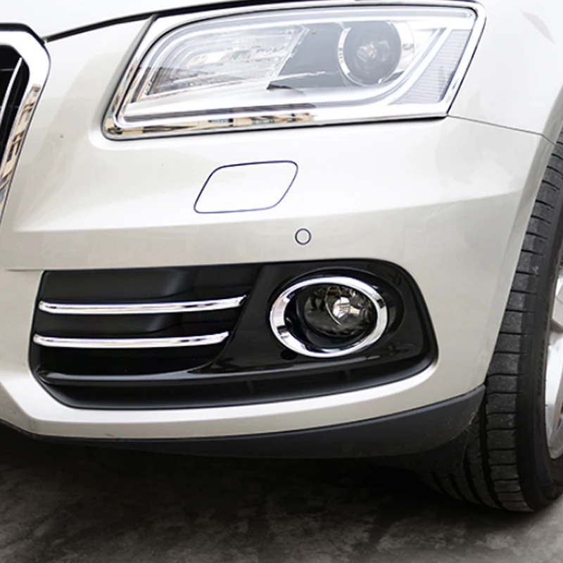Gelinsi для Audi Q5 B8 B9 2012-, автомобильный Стайлинг, передний противотуманный светильник, накладка, рамка, наклейка, хромированные внешние аксессуары