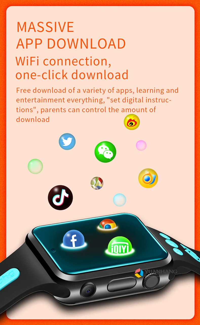 Inteligente Wifi Localização Estudante Crianças Telefone Relógio Android 9.0 App Instalar Bluetooth Remoto Câmera Smartver 4g Sim Cartão Gps - Image 6