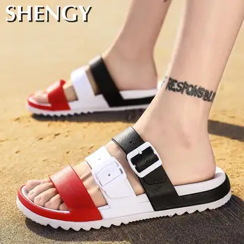

Summer Swimming Pool Men's shoes Slippers Light Sandals Outdoor Beach Casual Shoes for men Soft Comfortable Slippers Size