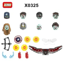 

X0325 New Zombie Edition Buliding Blocks Iron Man Cpatian American Falcon Bricks Mini Action Figures Kids Assembly Toy Gift