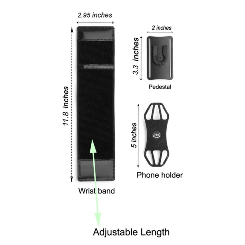 

4-5.5in Running Bag Men Women Bracelets Touch Screen Cell Phone Case Rotatable Running Belt Cycling Gym Arm Band