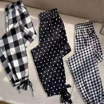 

2020 Spring And Summer New Thin Section Loose Harem Pants Women's Nine-Point Casual Beam Feet Pants Bloomers Beach Pant