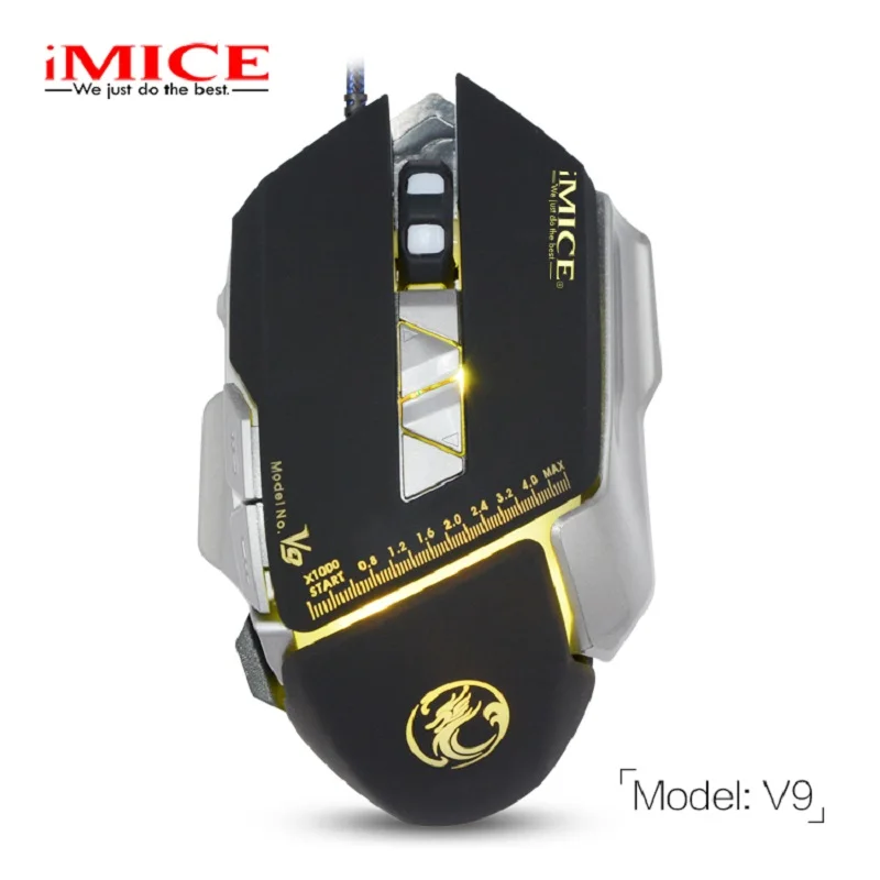 Imice 1,8 метр проводная мышь для ноутбука 3200 dpi PC мышь 7 клавиш проводная мышь