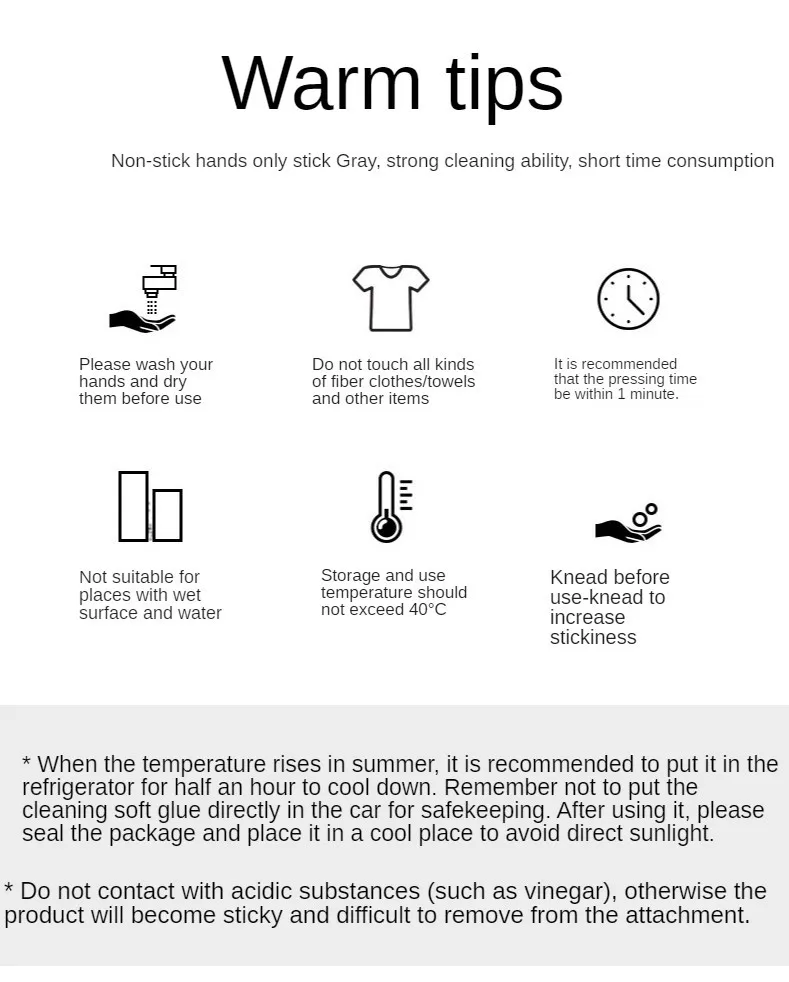 Car air conditioning air outlet cleaning dust soft clay, interior sticky dust, central control dust cleaner vacuum cleaner