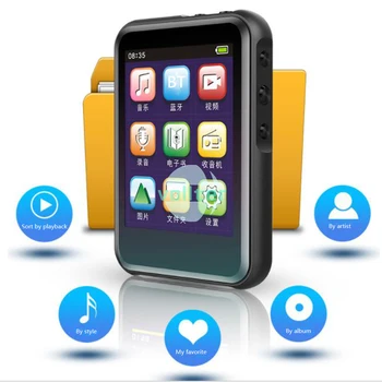

MP3 Player Bluetooth 4.0 FM Radio Recorder HiFi Lossless Sound 2.4Inch Screen MP4 Multimedia Player 8/16/32GB