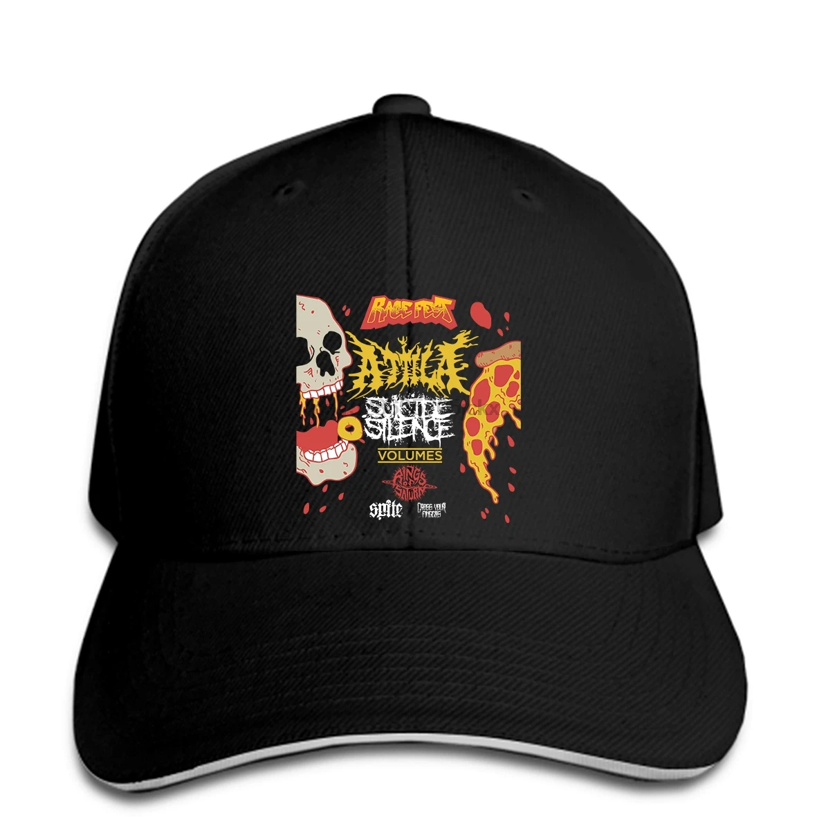 Новая бейсбольная кепка Attila Rage Fest tour с суицидом тишиной | Аксессуары для одежды