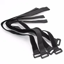 10pcs Black Reusable Nylon Self Adhesive Hook and Loop Cable Cord Ties Tidy Straps  TV Organiser 45/60/80/100cm Length 2cm Width