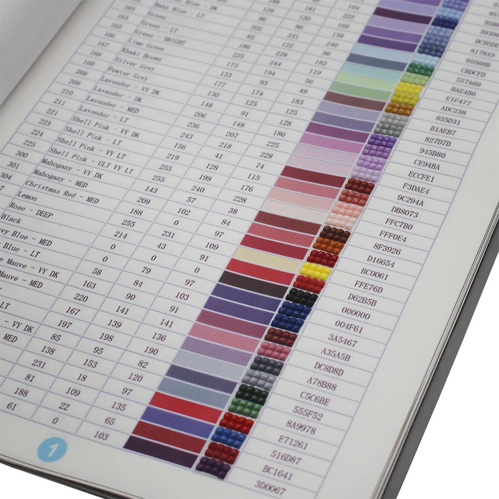 Diamond Painting Full Range 447 Dmc Diamond Color Card Rhinestone Color Identification Card Square Round Diamond Diamond Painting Cross Stitch Aliexpress