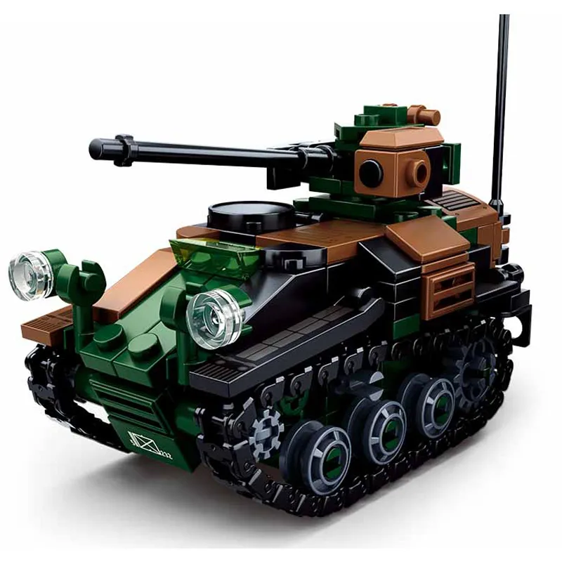 Военная армия Второй мировой войны WW2 полиция спецназ Солдат Германия sturmgeschultz III модель танка строительные блоки кирпичи детские игрушки