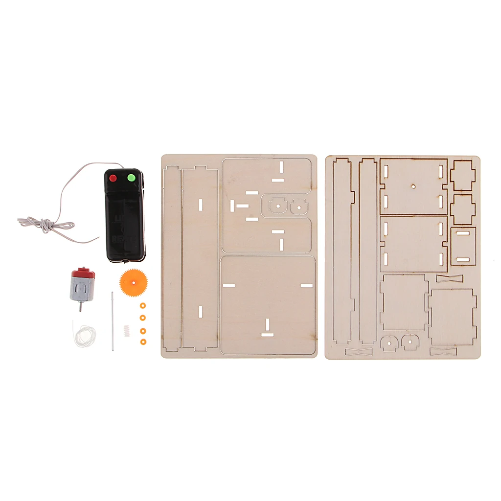 Science Technology Remote Control Elevator Toy Self Assembly Model Puzzle