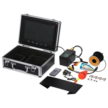 

15M Fish Finder Underwater Camera 7" Color Screen 1000TVL CAM 24pcs Infrared and White LED IP68 Waterproof